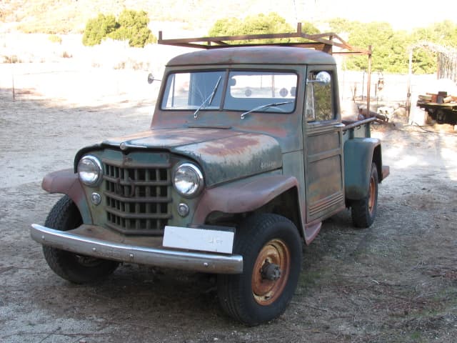 1953 California Willys Jeep truck 4x4 green Pick up