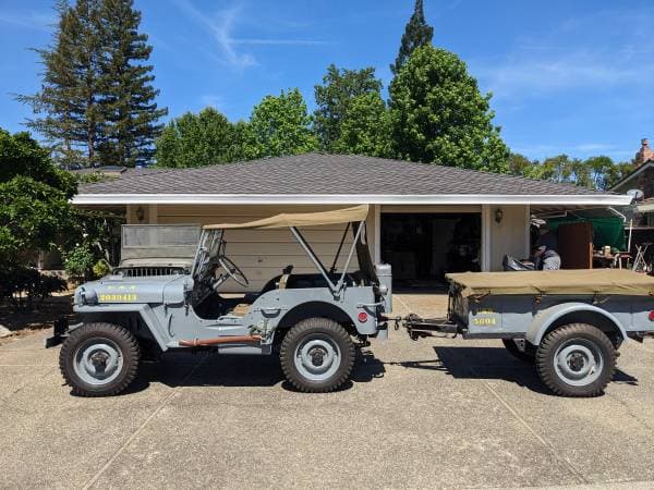 Willys Jeep And Trailer 1944