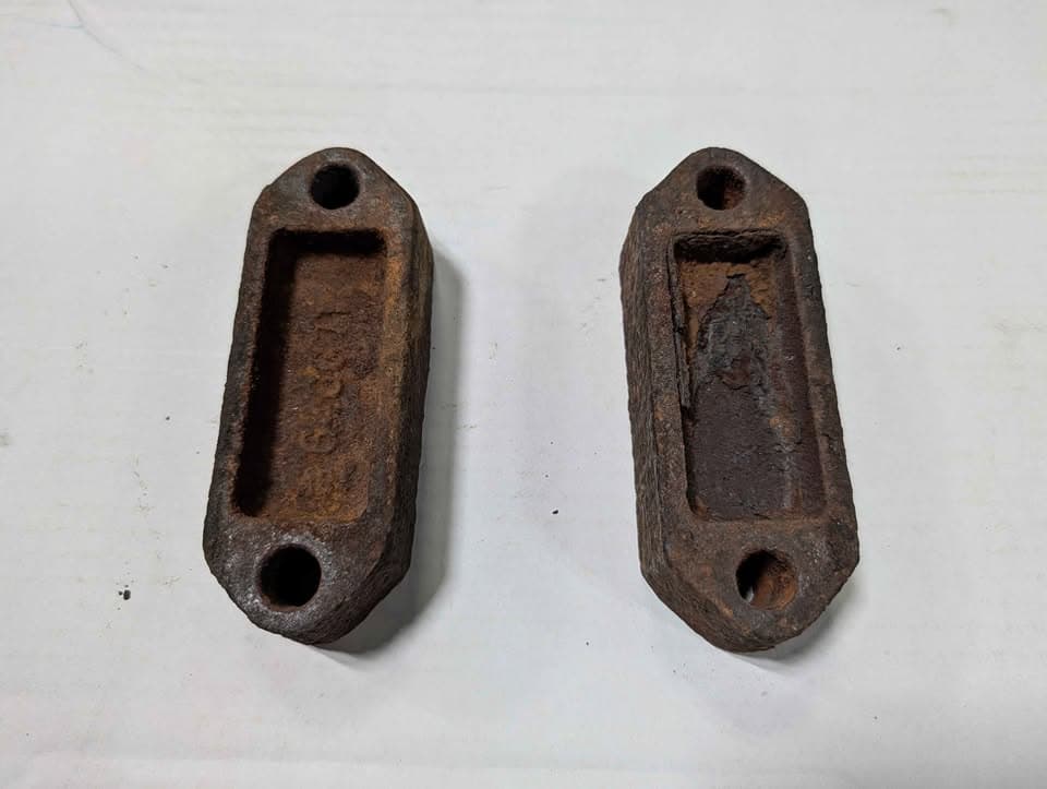 Jeep Willys CJ2A CJ3A MB Ford GPW WWII G503 Capstan Winch Front Axle Frame Spacer Block Set