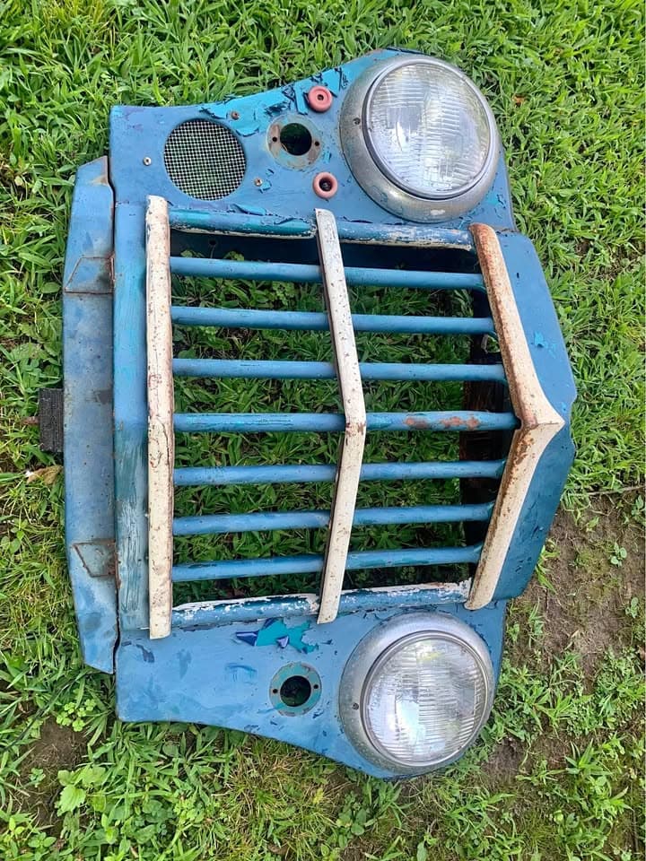 Willys Jeep Pickup Truck Wagon Front Later Style V Grill With Headlight Buckets