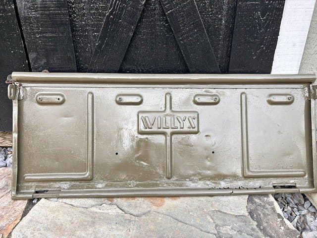 Vintage Willys Jeep CJ Tailgate Rear Steel OE Genuine OEM
